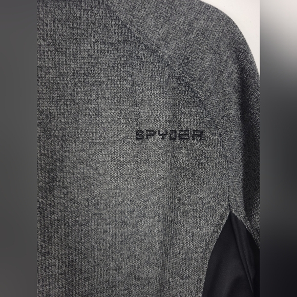 Spyder Active Sports Outbound Half Zip Mid-Weight Mock Neck Sweater Large - Picture 8 of 9
